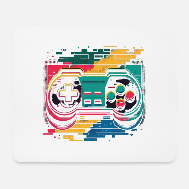 Retro Console - Mouse Pad (horizontal) - white