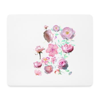 Roses, Flowers, Flower, Floral, Flower - Mouse Pad (horizontal) - white - Front