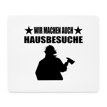 Feuerwehr - Mousepad (Querformat) - Weiß - Vorne