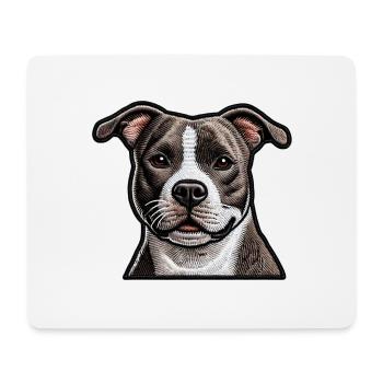 American Staffordshire Terrier - Mouse Pad (horizontal) - white - Front