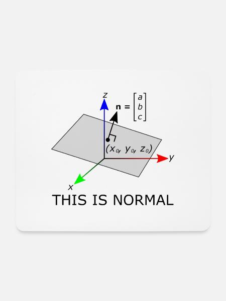 Das ist normal - Mousepad (Querformat) - Weiß