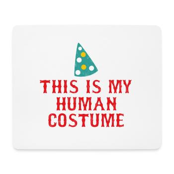 Clown: This Is My Human Costume - Geschenk - Mousepad (Querformat) - Weiß - Vorne