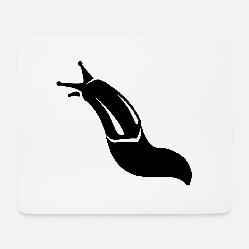 Nacktschnecke - Mousepad (Querformat) - Weiß