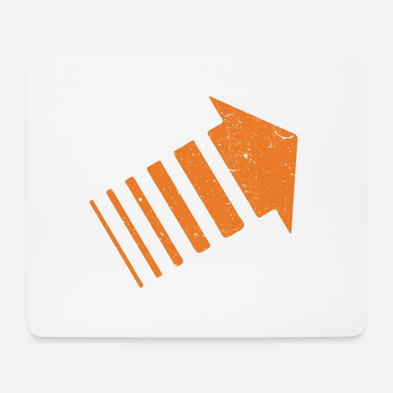 Serie LEGION Vintage Orange Fleche - Mouse Pad (horizontal) - white