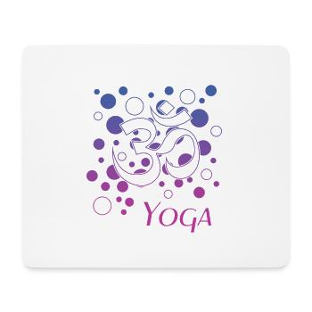 Yoga Design Om - Mousepad (Querformat) - Weiß - Vorne