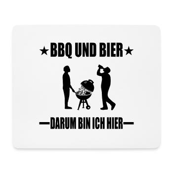 BBQ - Mousepad (Querformat) - Weiß - Vorne