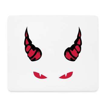 horn devil eye mocking feroce 1910 - Mouse Pad (horizontal) - white - Front
