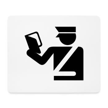 Policeman traffic ticket gift idea hat - Mouse Pad (horizontal) - white - Front