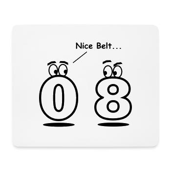 Schöner Gürtel - Mousepad (Querformat) - Weiß - Vorne