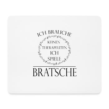 Bratsche Instrument Geschenk - Mousepad (Querformat) - Weiß - Vorne