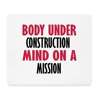 mind on a mission - Mouse Pad (horizontal) - white - Front