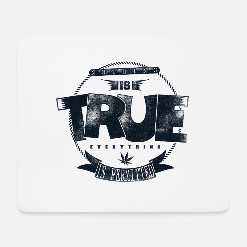 Nichts ist wahr - Mousepad (Querformat) - Weiß
