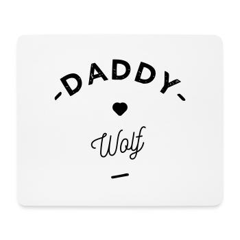 Daddy wolf - Mouse Pad (horizontal) - white - Front