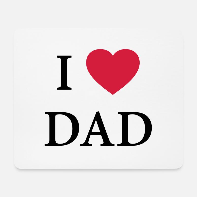 J'ai le coeur papa - amour - Tapis de souris (format paysage) - blanc
