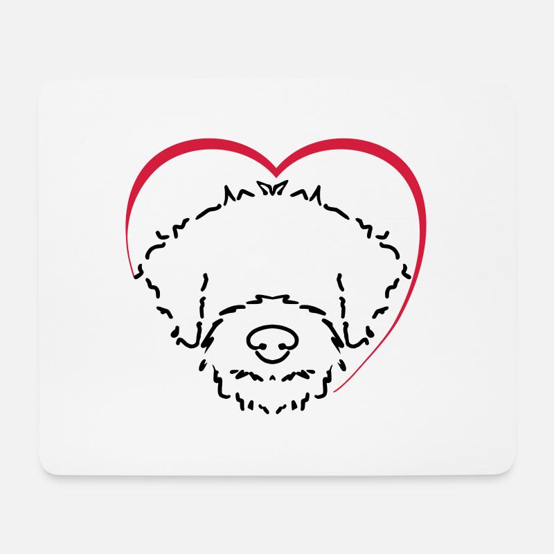 lagotto10 4 - Mousepad (Querformat) - Weiß