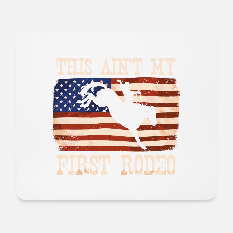 Das ist nicht mein erster Rodeo-Damen-Rodeo-Cowboy - Mousepad (Querformat) - Weiß