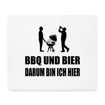 BBQ - Mousepad (Querformat) - Weiß - Vorne