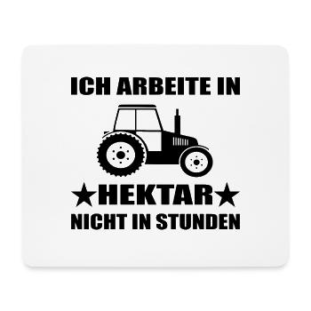 Traktor - Mousepad (Querformat) - Weiß - Vorne