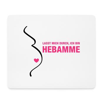 Hebamme - Mousepad (Querformat) - Weiß - Vorne