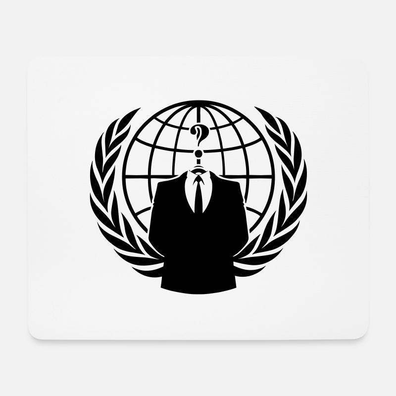 ANONYMOUS - Mousepad (Querformat) - Weiß
