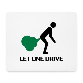 einen_fahren_lassen - Mousepad (Querformat) - Weiß - Vorne