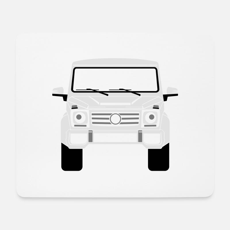 W463 G63 AMG Front G-Klasse - Mousepad (Querformat) - Weiß