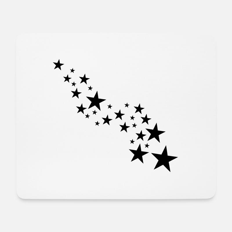 sterne - Mousepad (Querformat) - Weiß