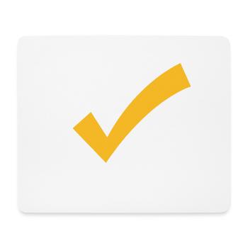 A Checkmark - Mouse Pad (horizontal) - white - Front