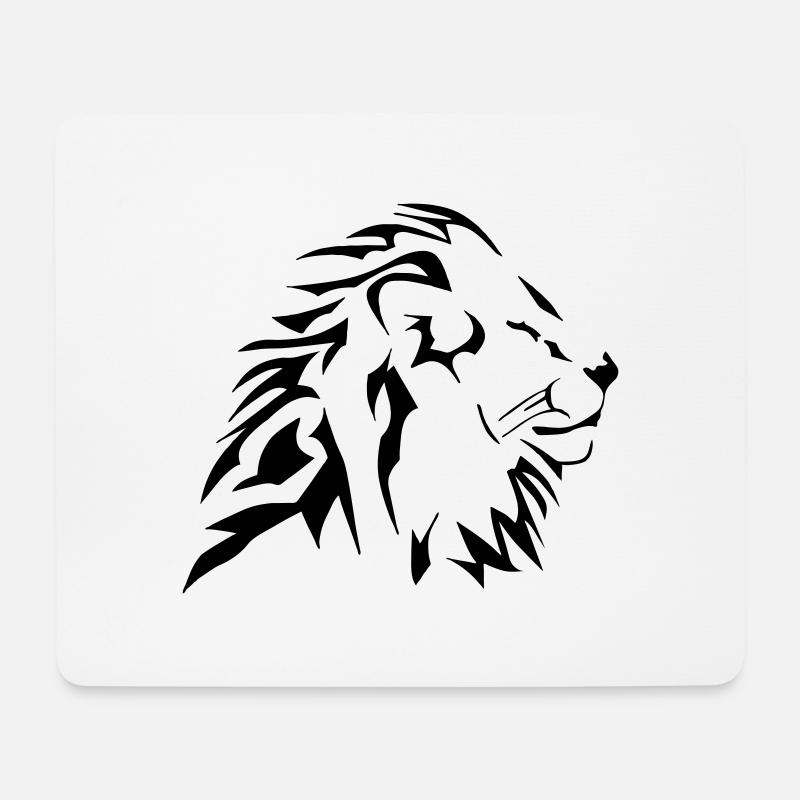 tshirt vector tribal lion - Mouse Pad (horizontal) - white