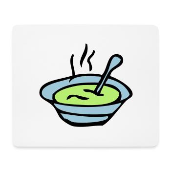 Suppenschüssel Platte - Mousepad (Querformat) - Weiß - Vorne