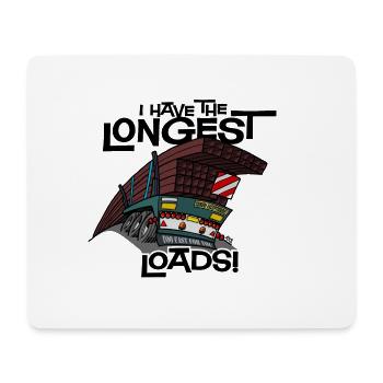 0705 hintere Anhänger - Mousepad (Querformat) - Weiß - Vorne