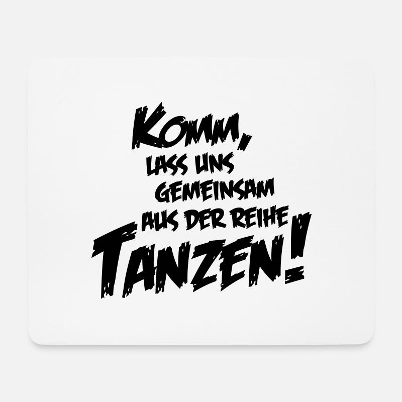 lass uns tanzen - Mousepad (Querformat) - Weiß