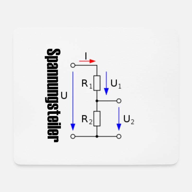 Elektrotechnik Shirt - Mousepad (Querformat) - Weiß