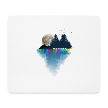Colorful, artful style T-shirt - Mouse Pad (horizontal) - white - Front