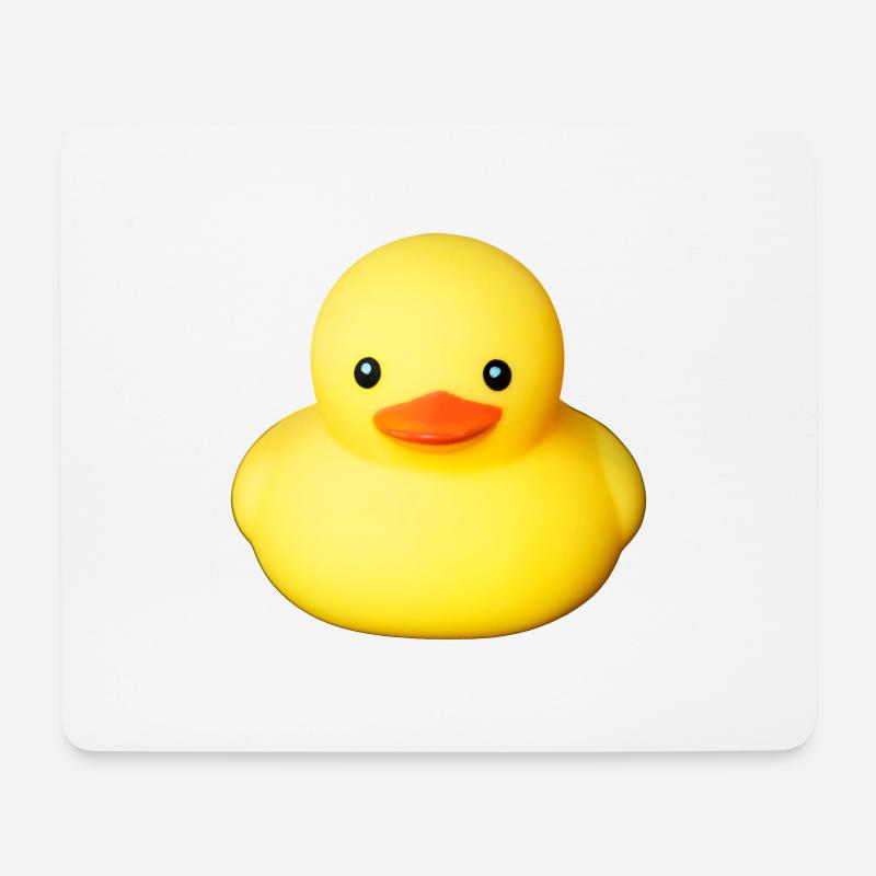 Niedliche gelbe Gummiente - Mousepad (Querformat) - Weiß