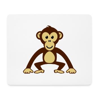 monkey__f3 - Mousepad (Querformat) - Weiß - Vorne