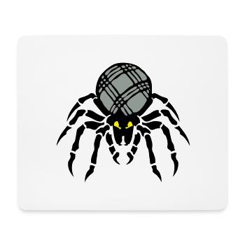 petanque araignee kugel - Mousepad (Querformat) - Weiß - Vorne