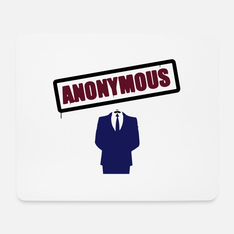 Anonymous - Mouse Pad (horizontal) - white