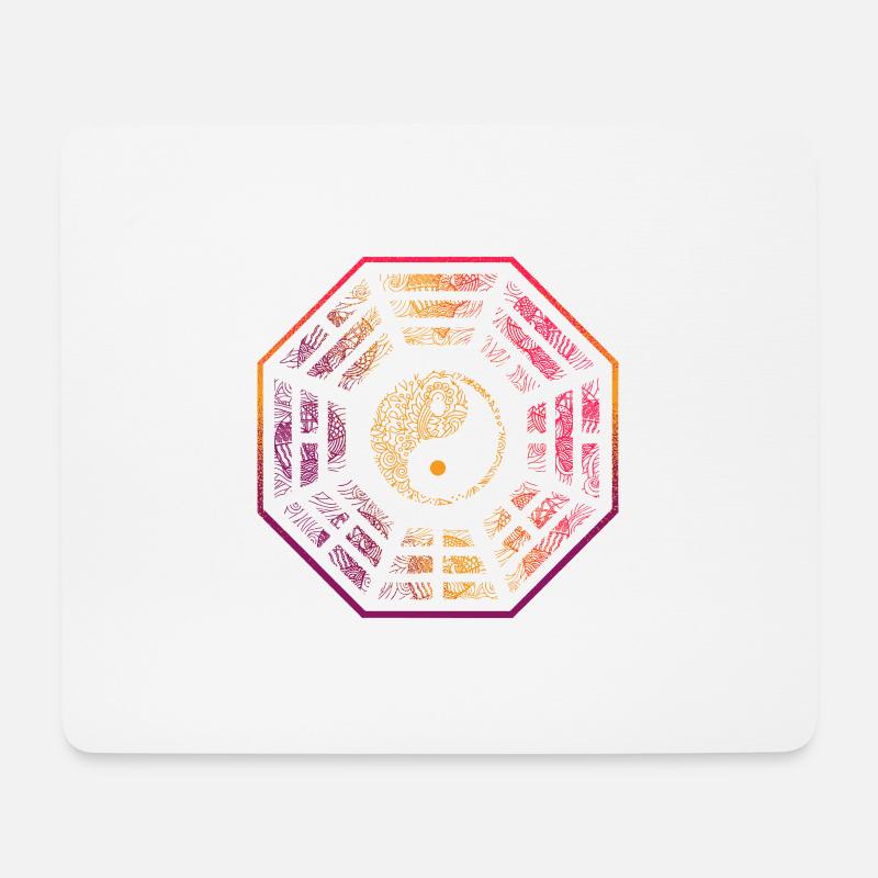 Yin Yang - Mousepad (Querformat) - Weiß