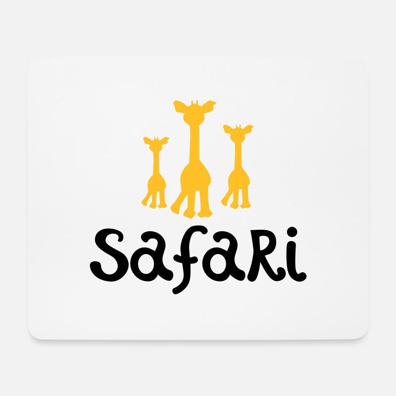 safari - Mousepad (Querformat) - Weiß