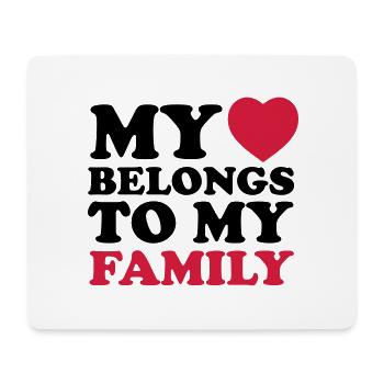 MHBTM family - Mousepad (Querformat) - Weiß - Vorne