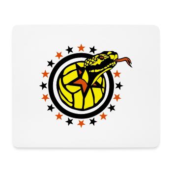 volleyball waterpolo snake language logo club - Mouse Pad (horizontal) - white - Front