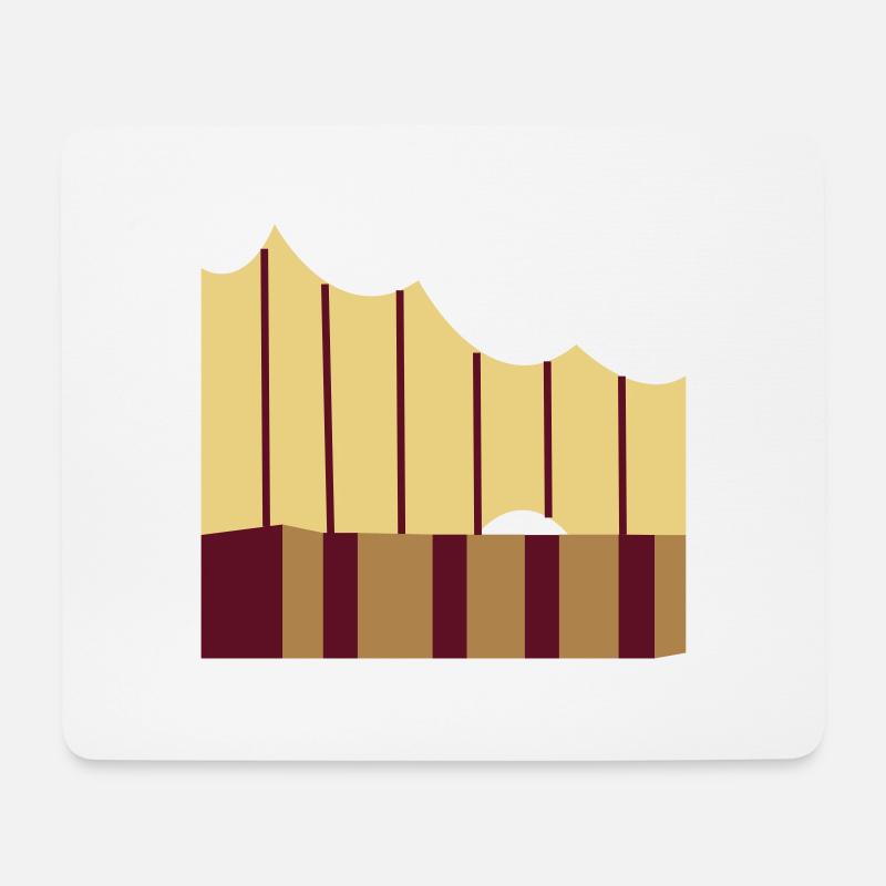 Elbphilharmonie Hamburg - Mousepad (Querformat) - Weiß