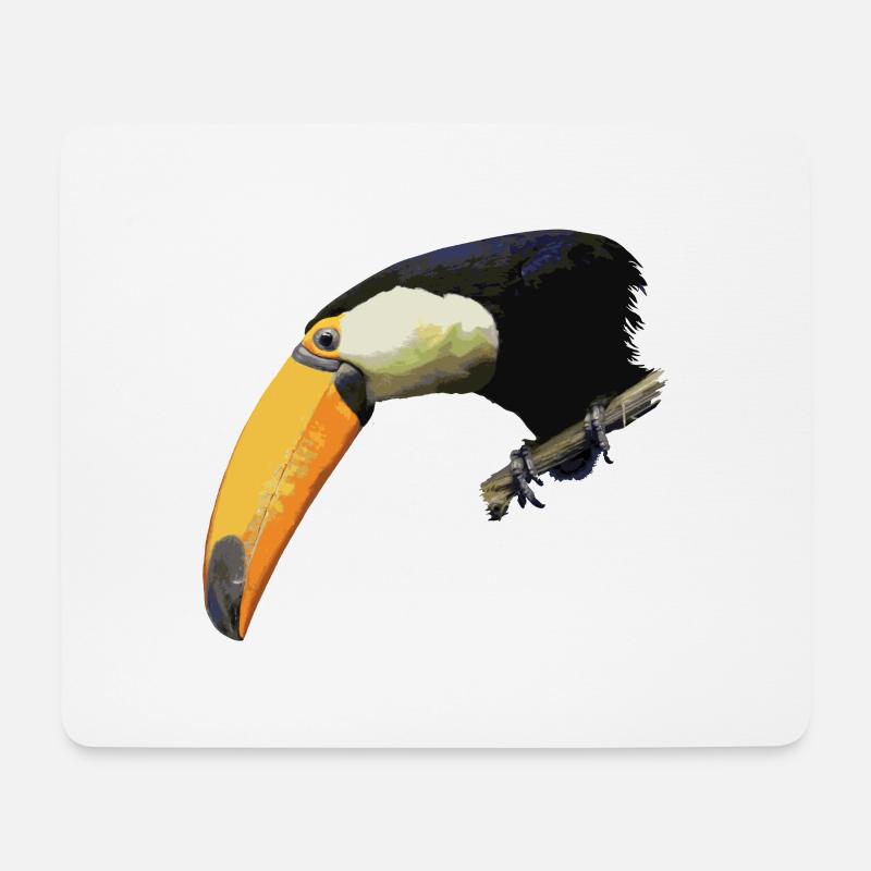 toucan - Mouse Pad (horizontal) - white