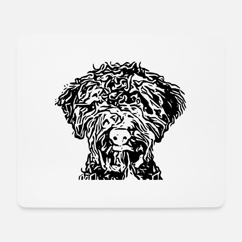 lagotto3 5 - Mousepad (Querformat) - Weiß