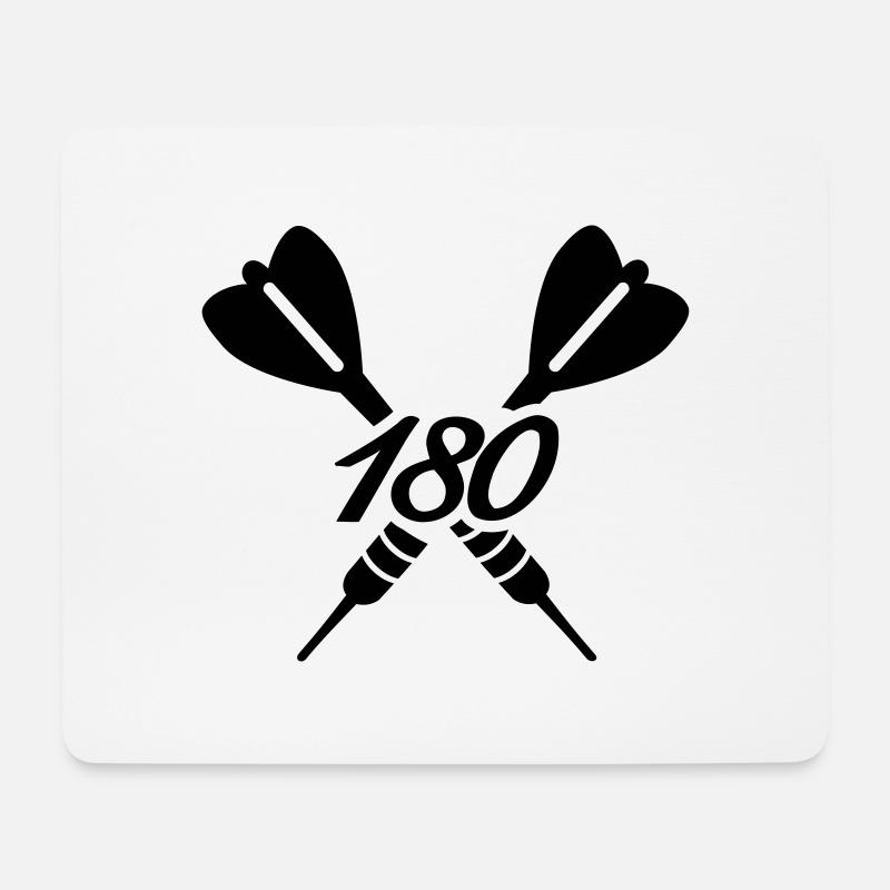 Darts - Mousepad (Querformat) - Weiß