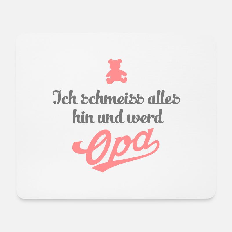 opa - Mousepad (Querformat) - Weiß