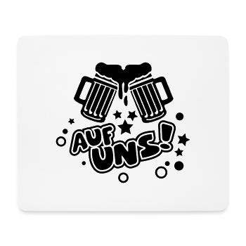 auf_uns_f1 - Mouse Pad (horizontal) - white - Front