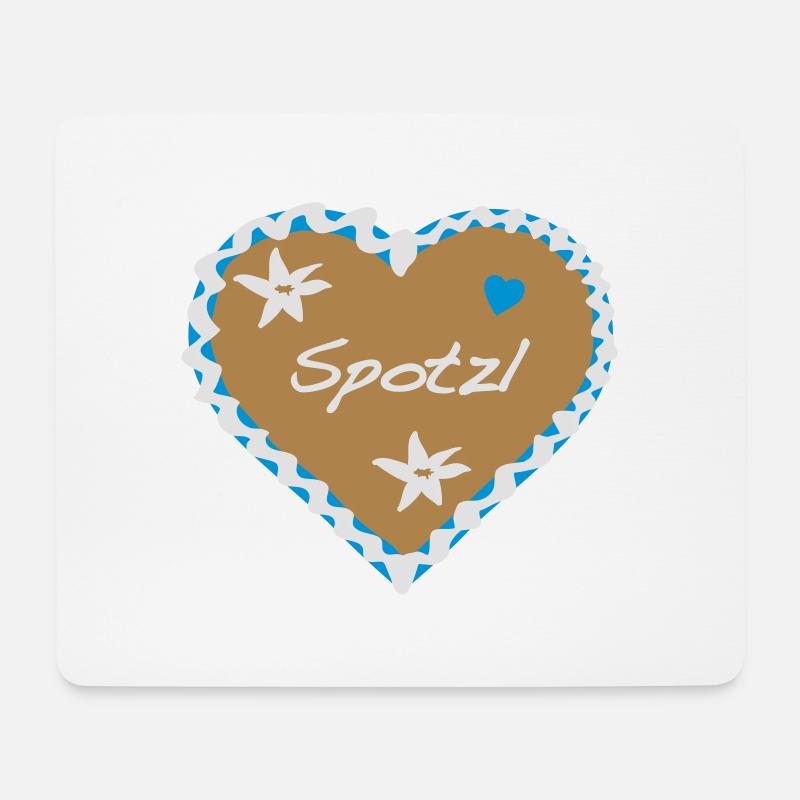 Spotzl - Mousepad (Querformat) - Weiß
