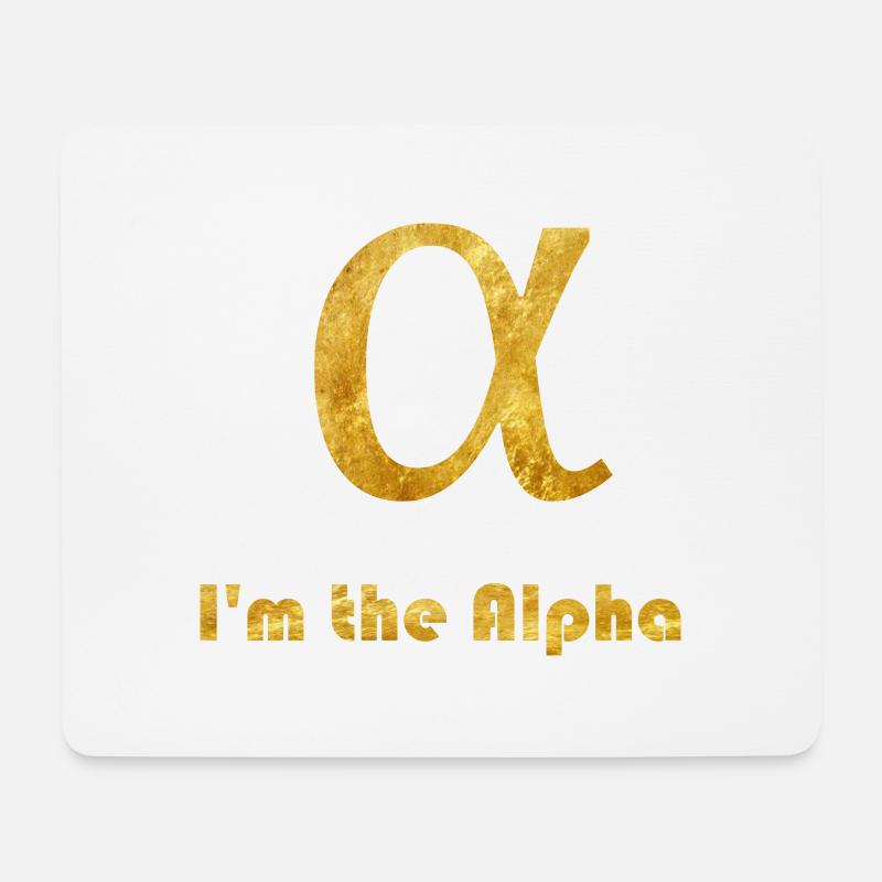 alpha - Mouse Pad (horizontal) - white